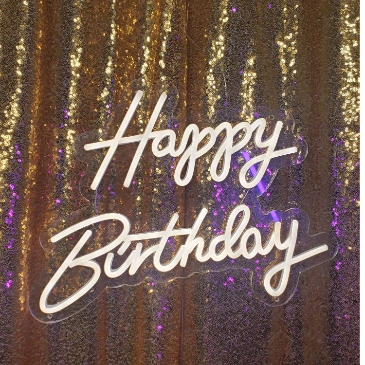 Happy Birthday Neon Sign