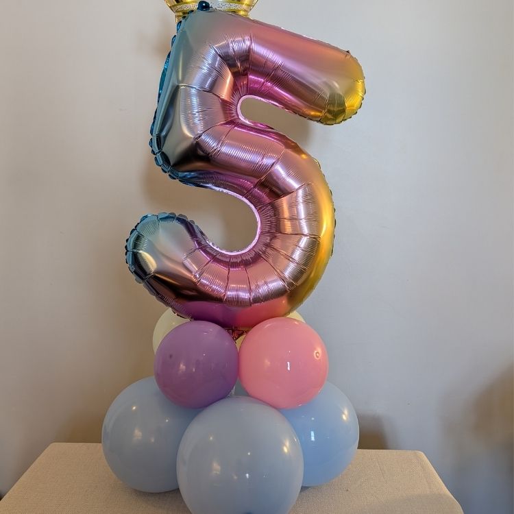 5th Birthday Party Balloon Marquee