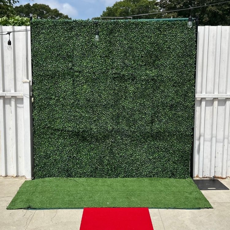 Grass Wall Premium Photobooth Backdrop Add On