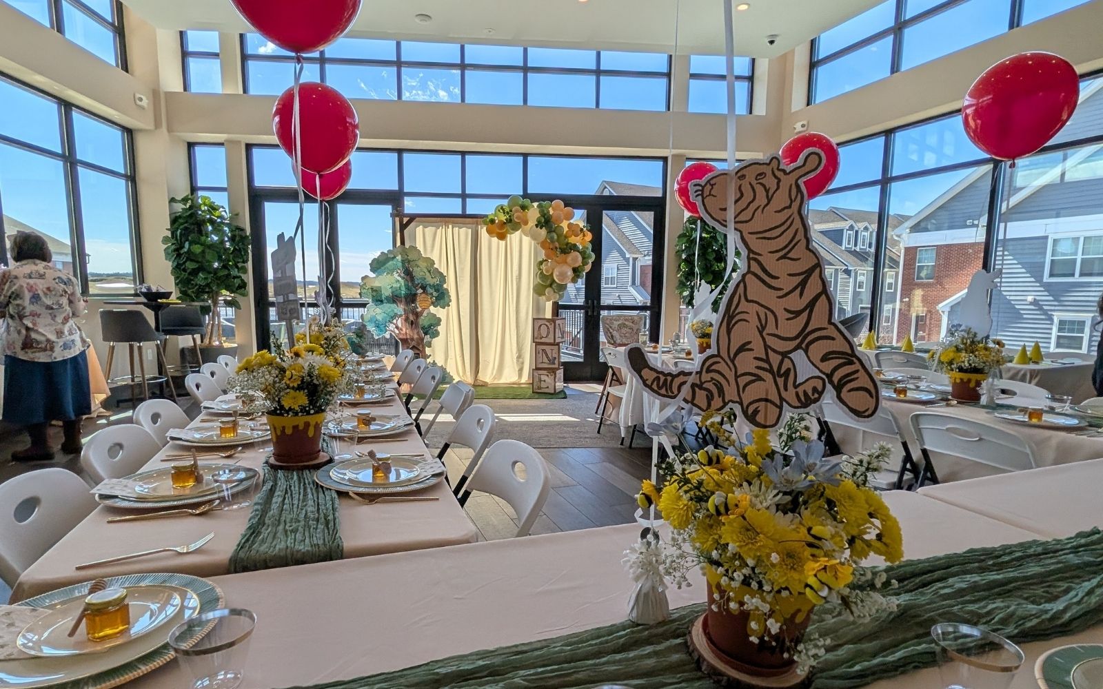 Kids Party Ideas Winnie The Pooh Inspired Theme Setup in Staten Island