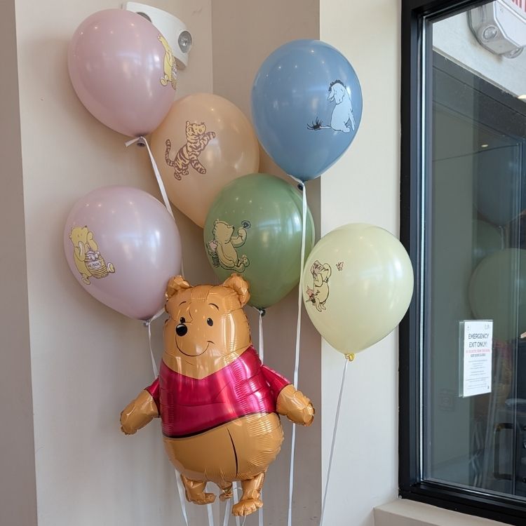 Helium balloon bouquet